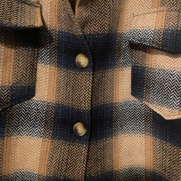 Shein Plaid Shacket - Picture 2 of 4